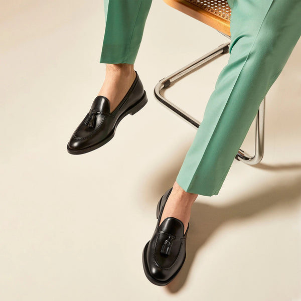 Black Tassel Loafer