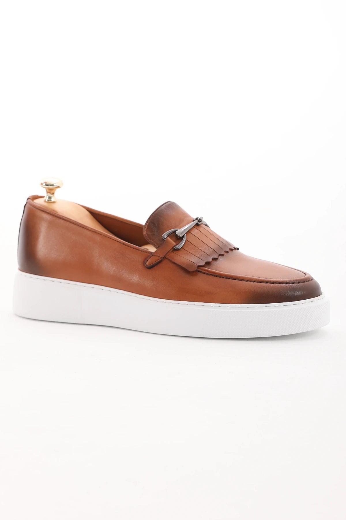 Tan Shaded Casual Buckle Loafer