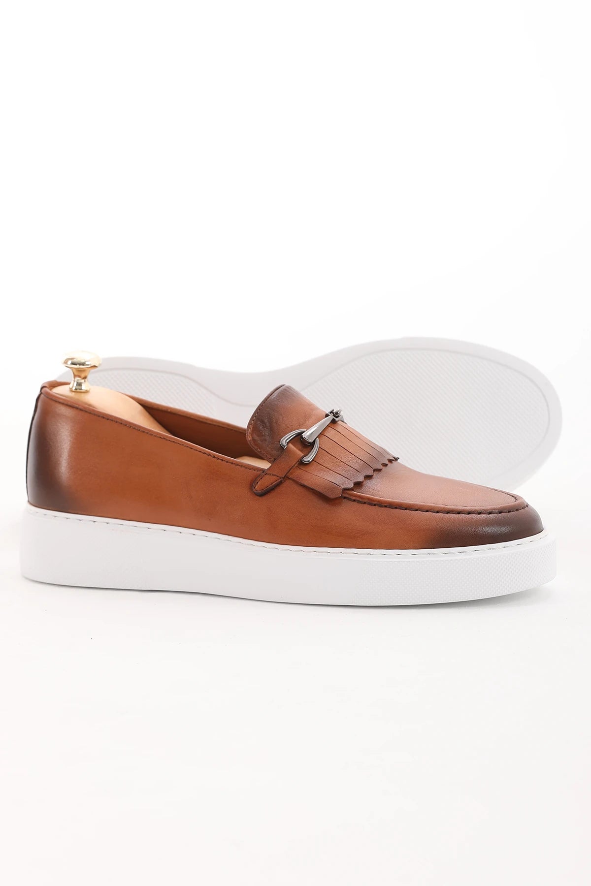 Tan Shaded Casual Buckle Loafer