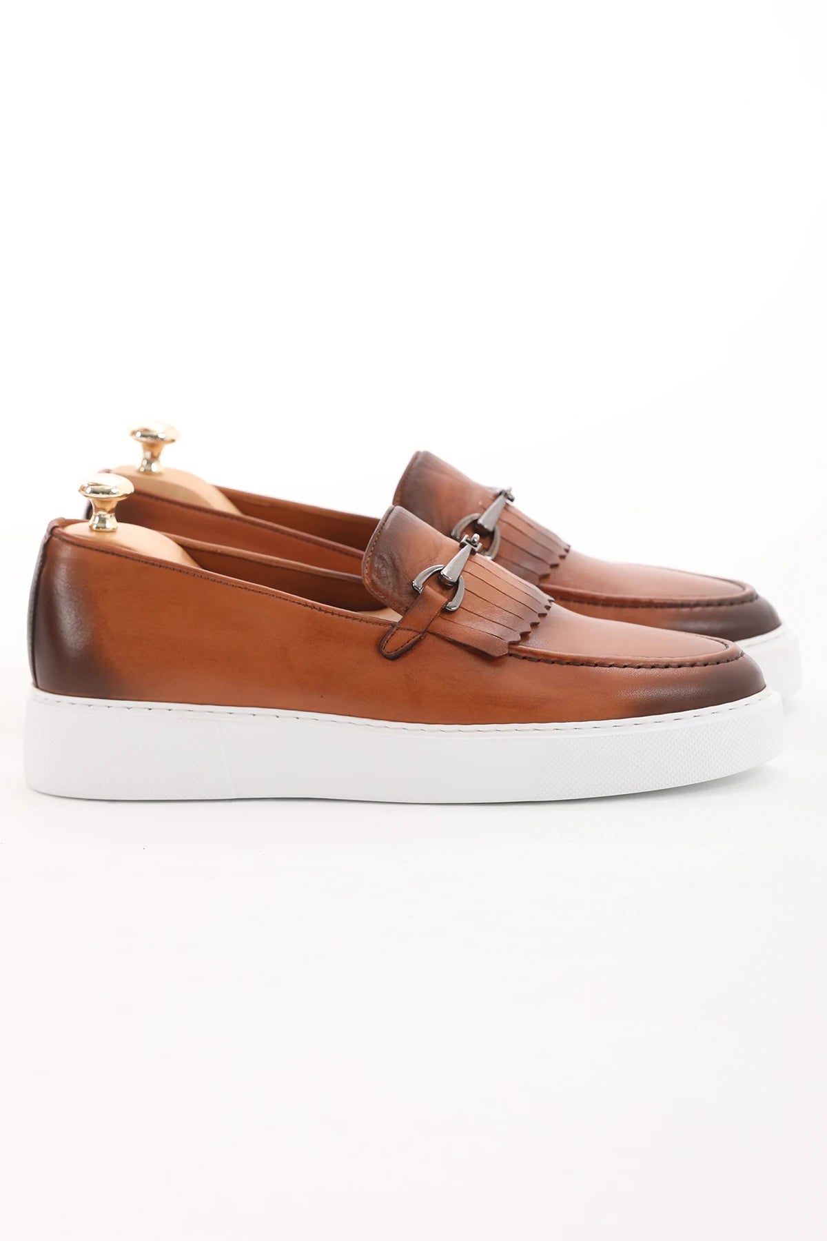 Tan Shaded Casual Buckle Loafer