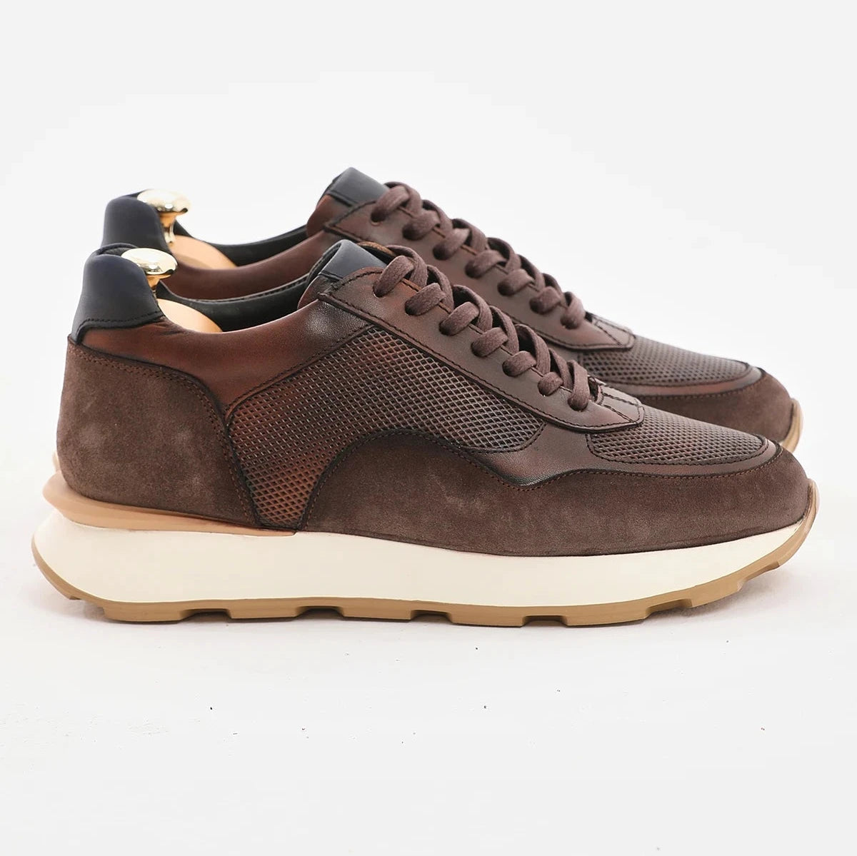 Brown Calf Suede Runners