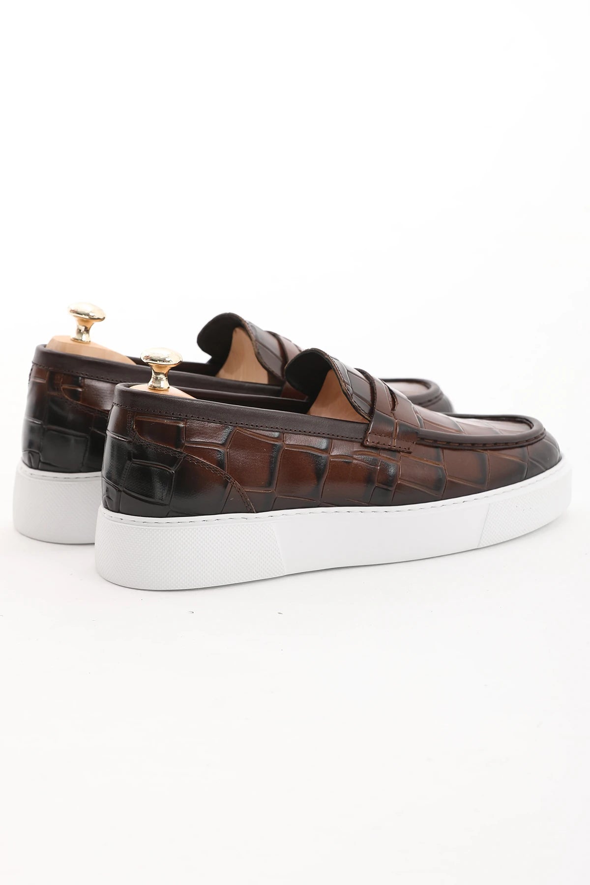 Brown Croc Casual Loafer