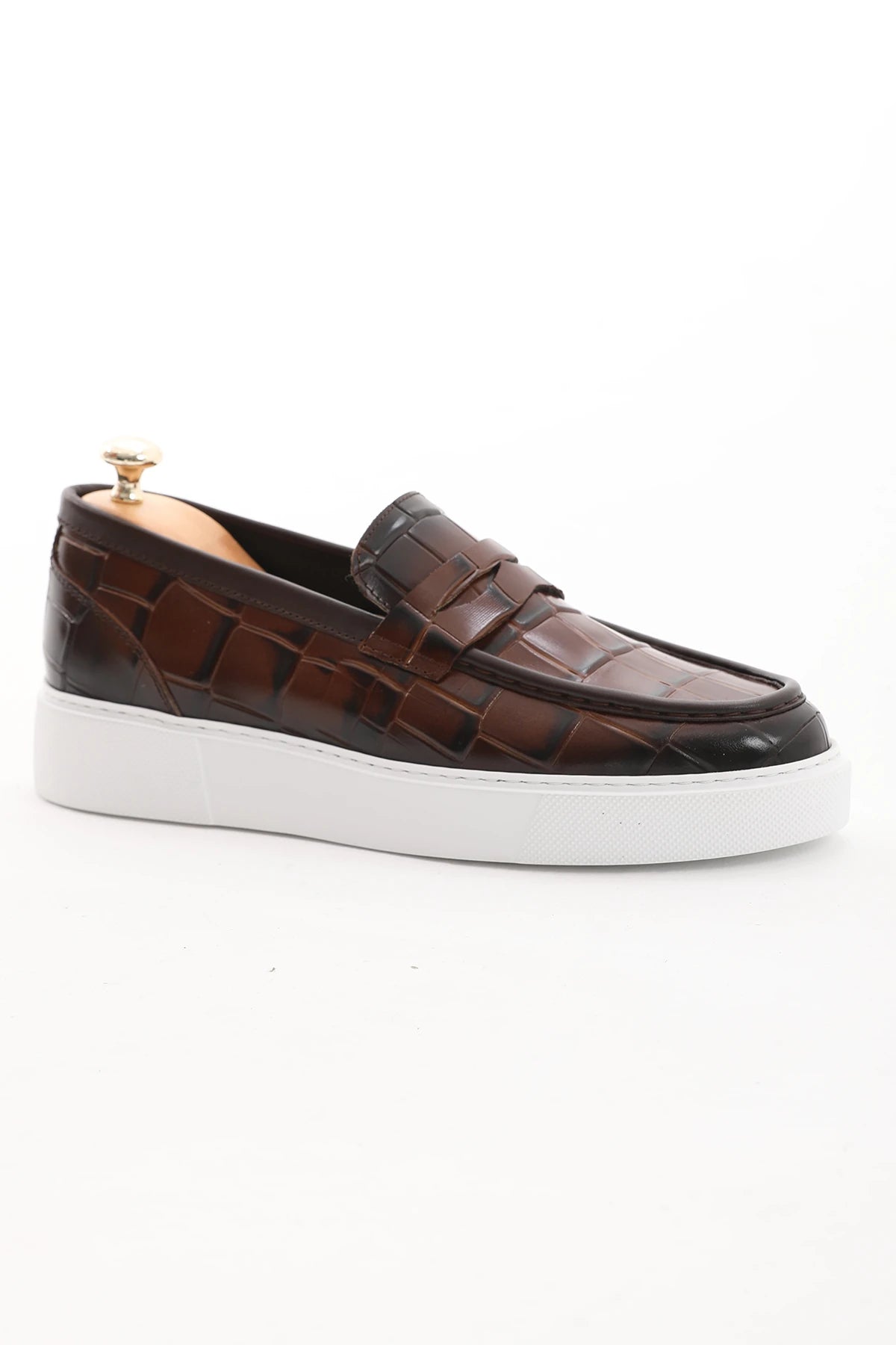 Brown Croc Casual Loafer