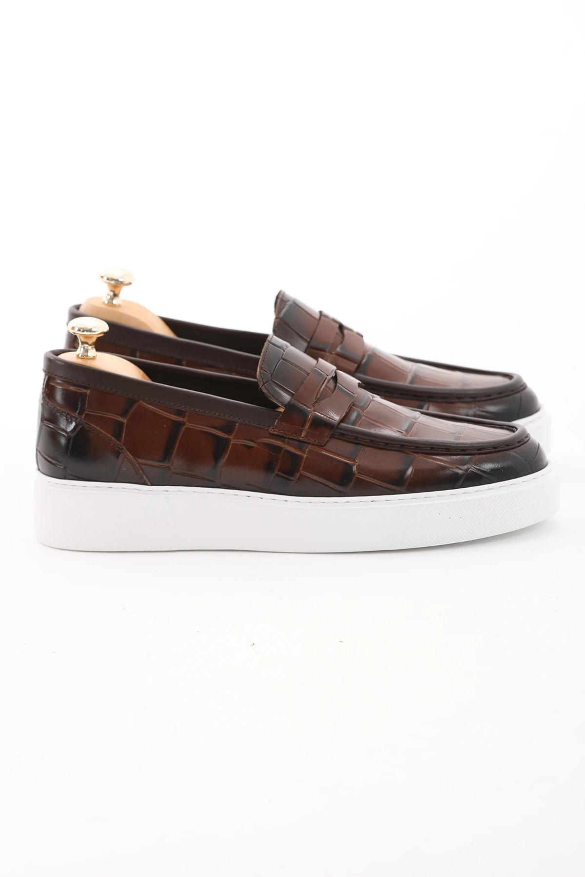 Brown Croc Casual Loafer