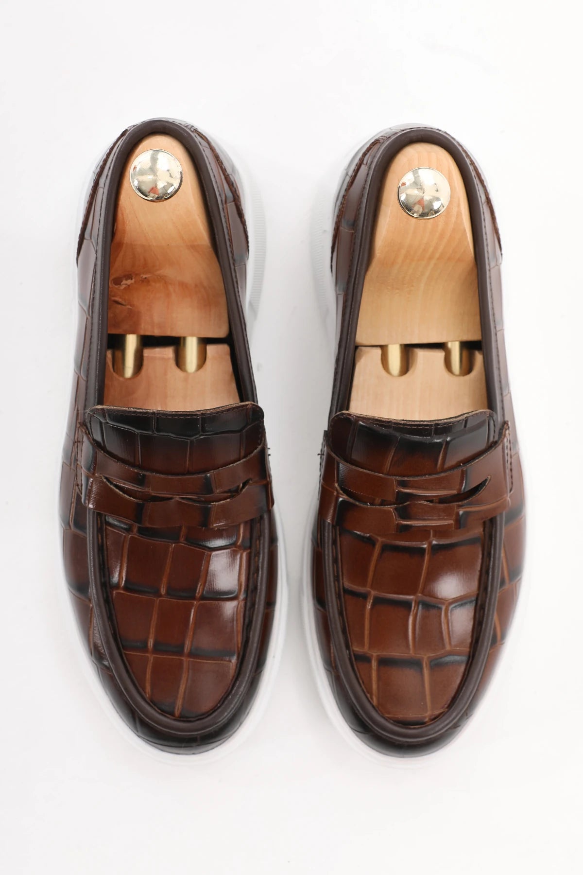 Brown Croc Casual Loafer