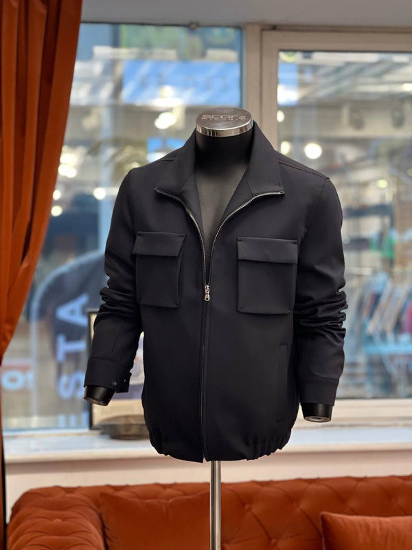 Black Double Pocket jacket