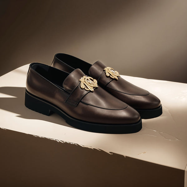 Brown Shaded Chunky Loafers