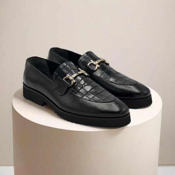 Chunky Loafer Vamp Croc