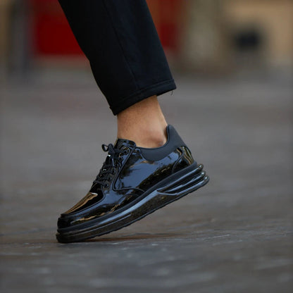 Black Patent Runners