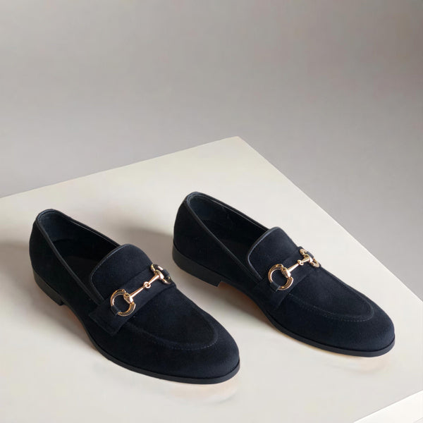 Black Velvet Loafer