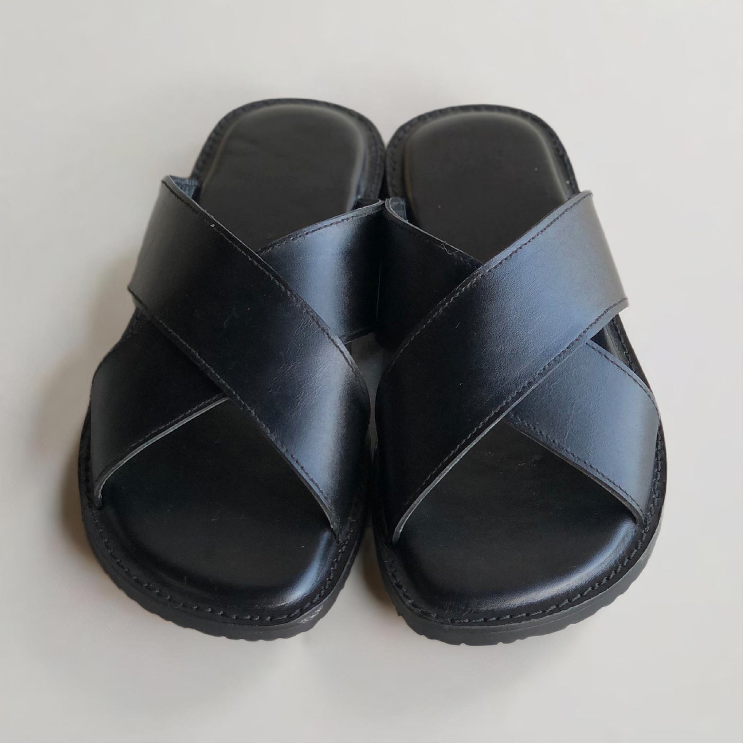 Black Strap Slippers-HS03