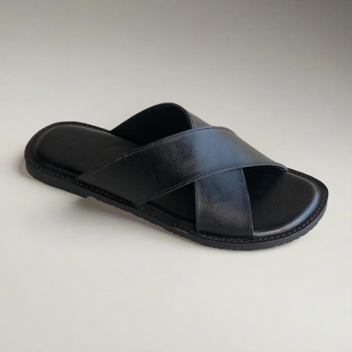 Black Strap Slippers-HS03