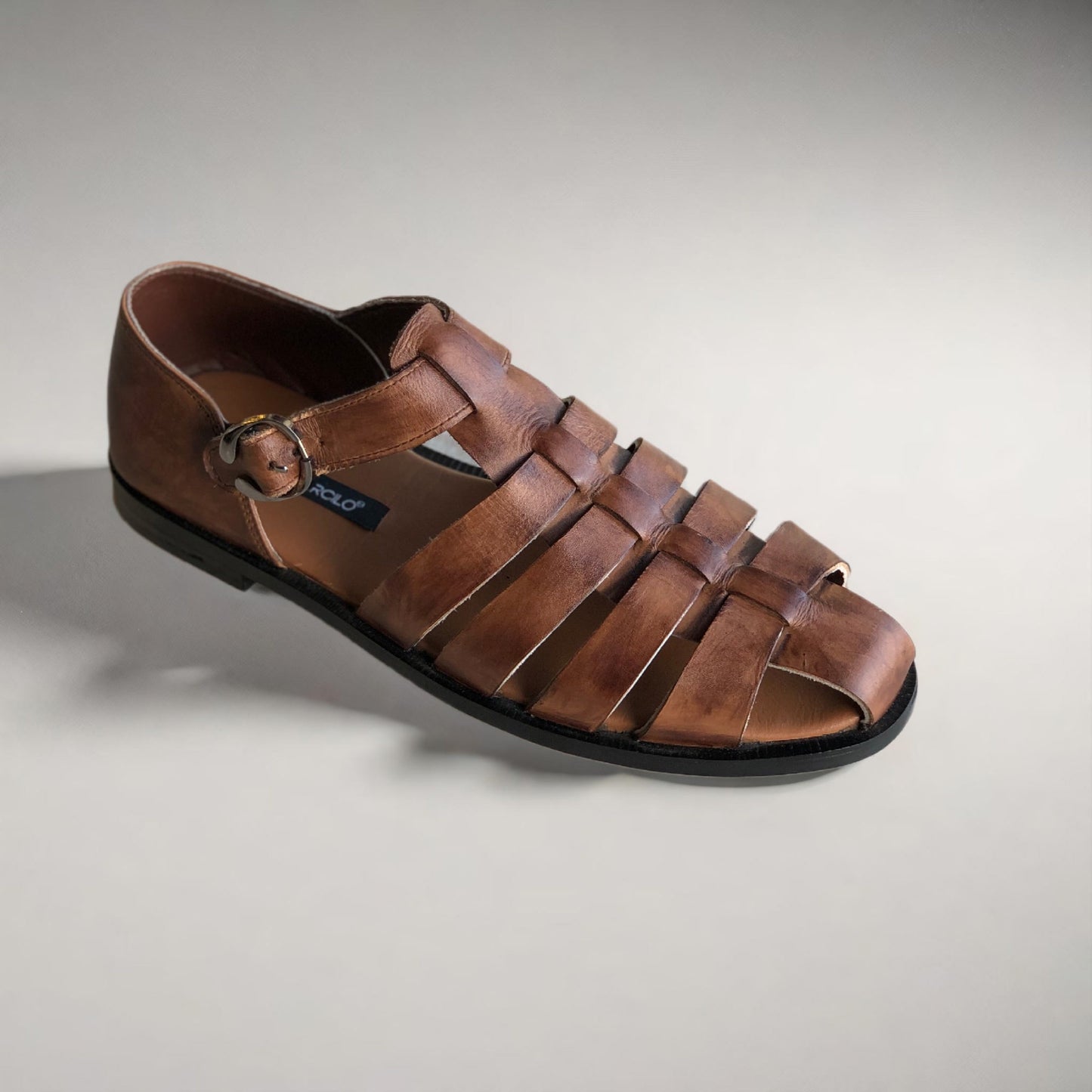 Brown Multi Strap Sandal HS-15