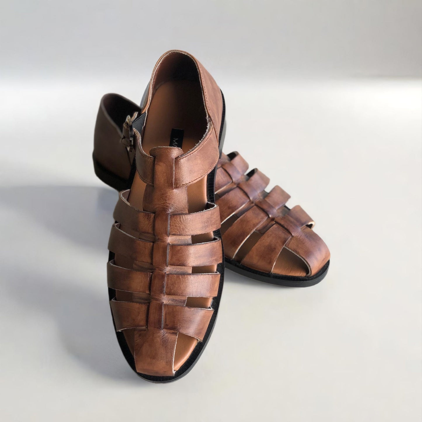 Brown Multi Strap Sandal HS-15