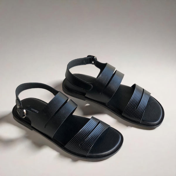 Black Multi Strap Sandal HS-04