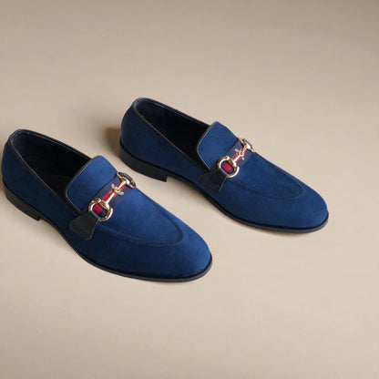 Blue Velvet Loafer