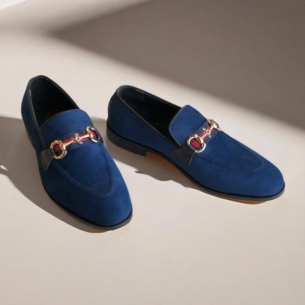 Blue Velvet Loafer