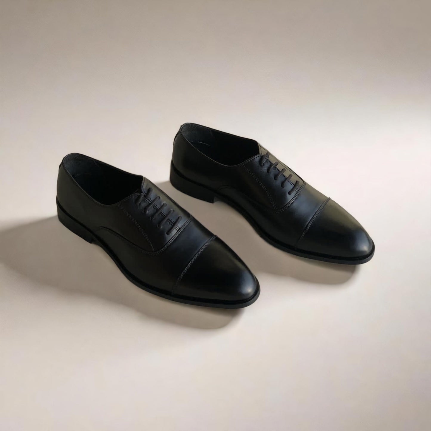 Black Captoe Oxford