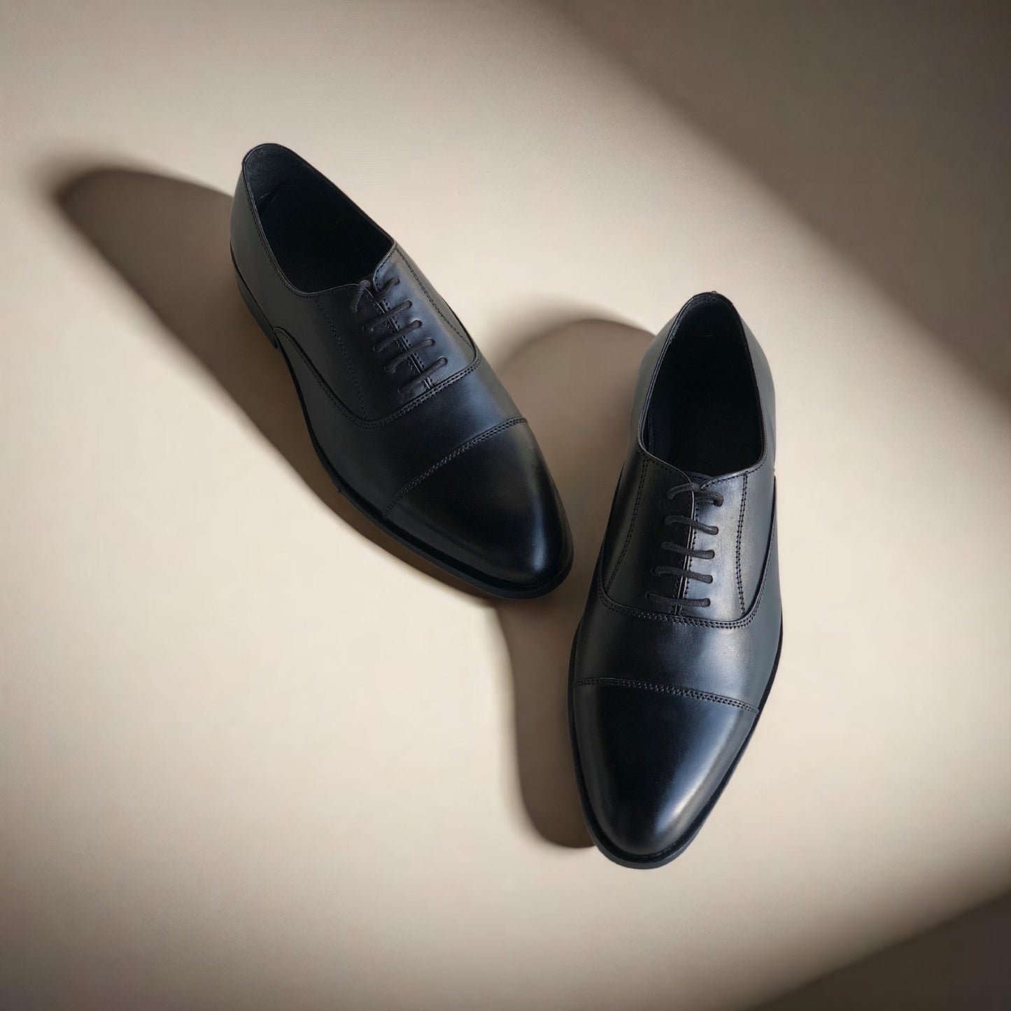 Black Captoe Oxford