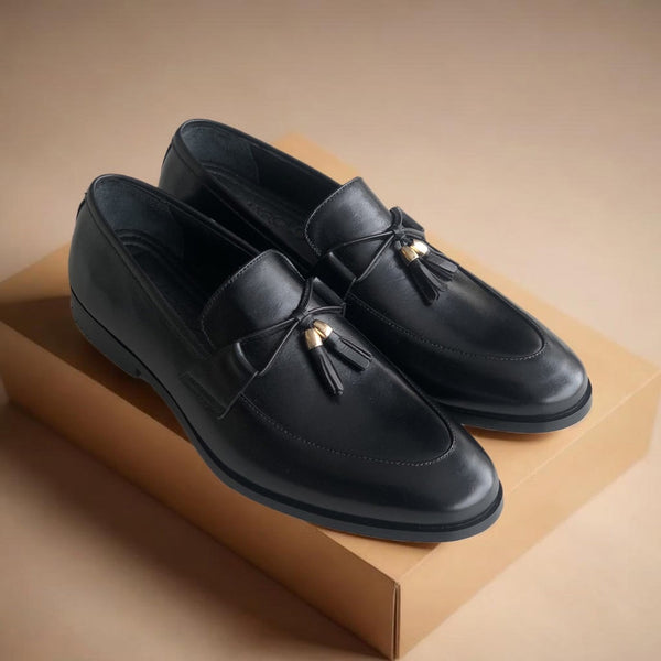 Black Tassel Loafers