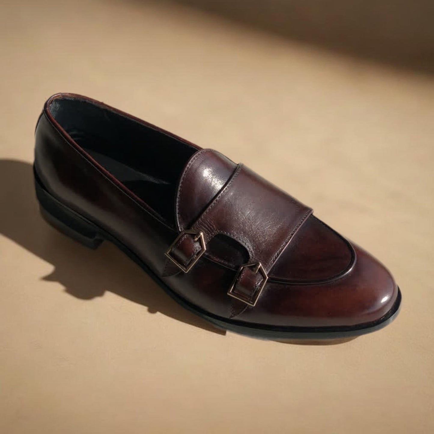 Brown Double Monk Moccasin