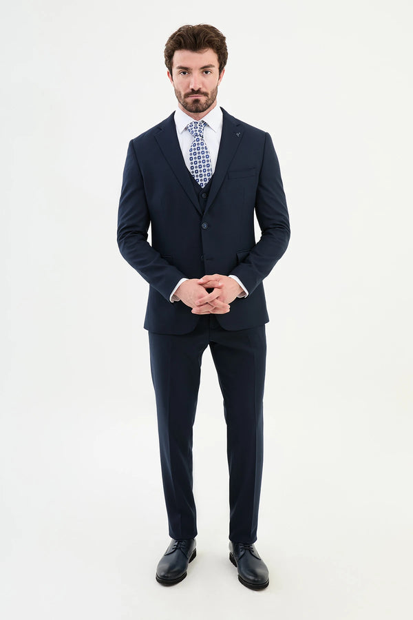 Navy Blue Slim Fit Suit