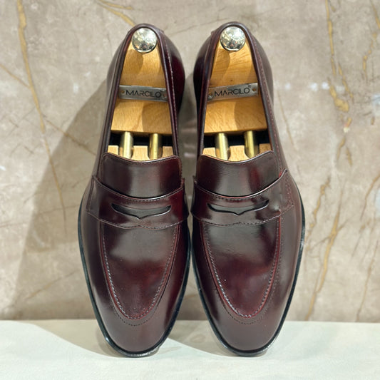 Burgundy Penny Loafers
