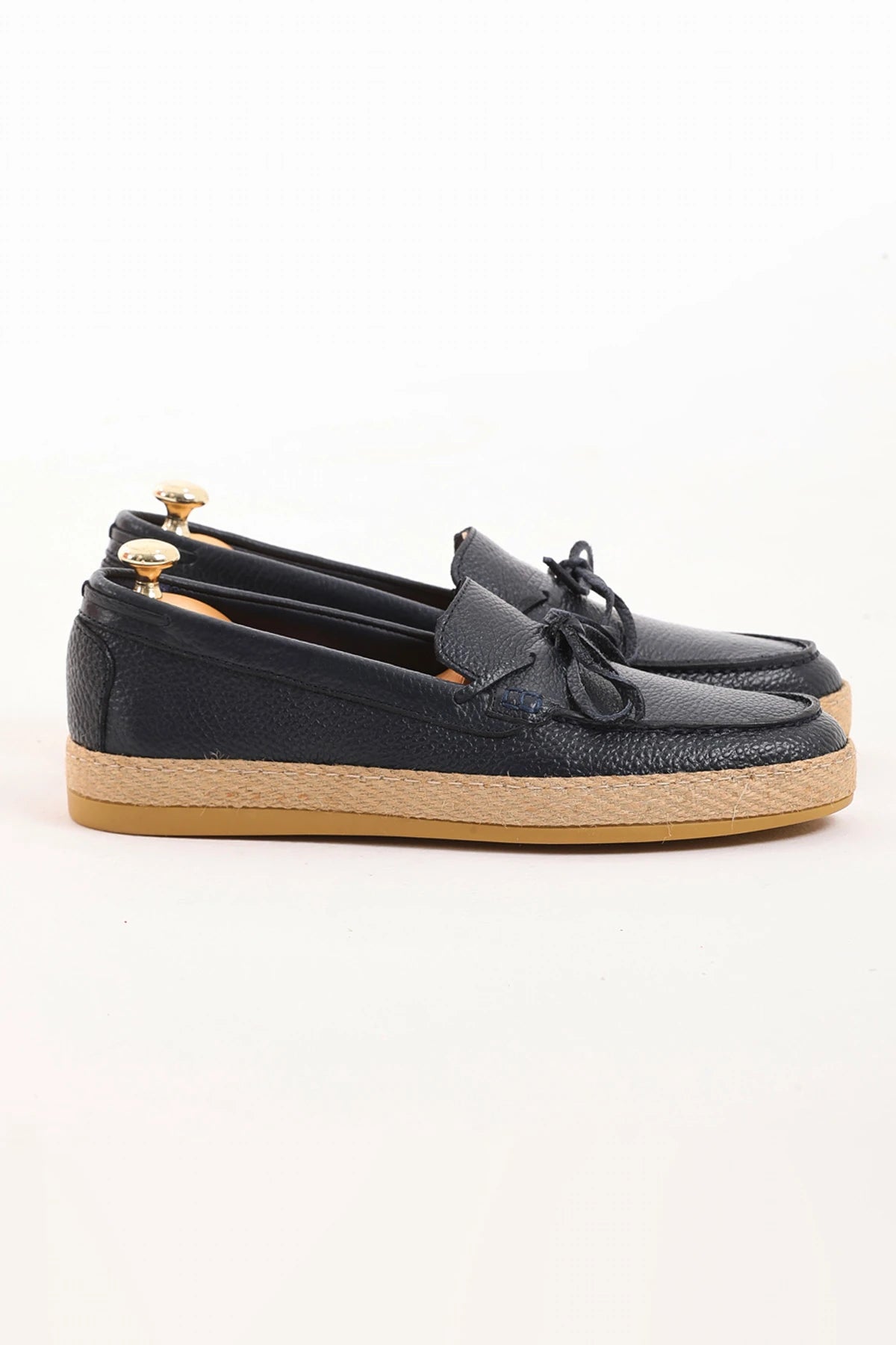 Black Juet Sole Bow Loafer