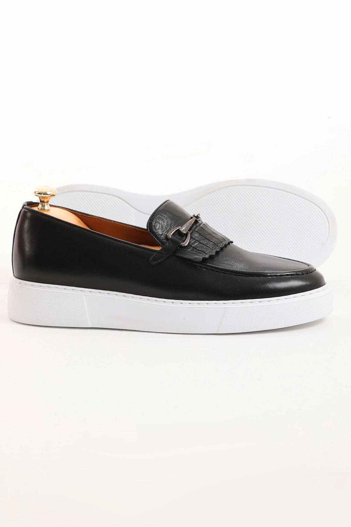 Black Casual Buckle Loafer