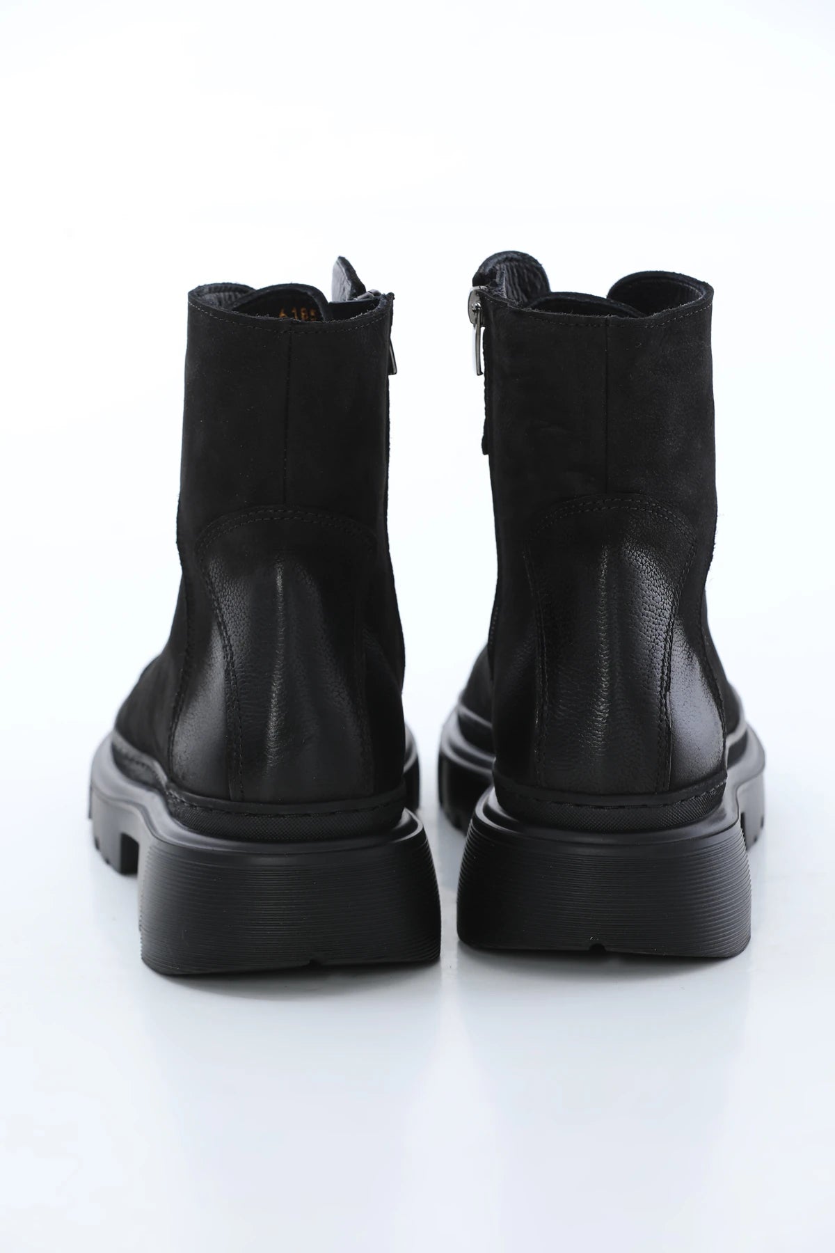 Black Nubuck Leather Boots