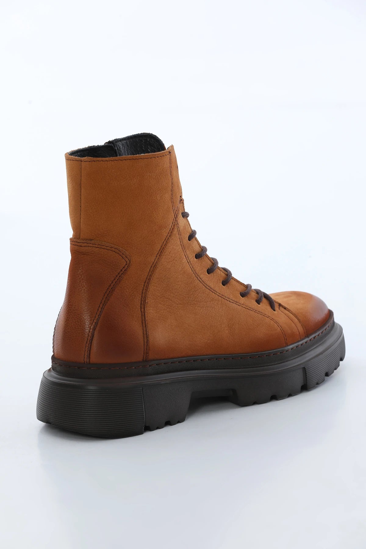 Tan Nubuck Leather Boots