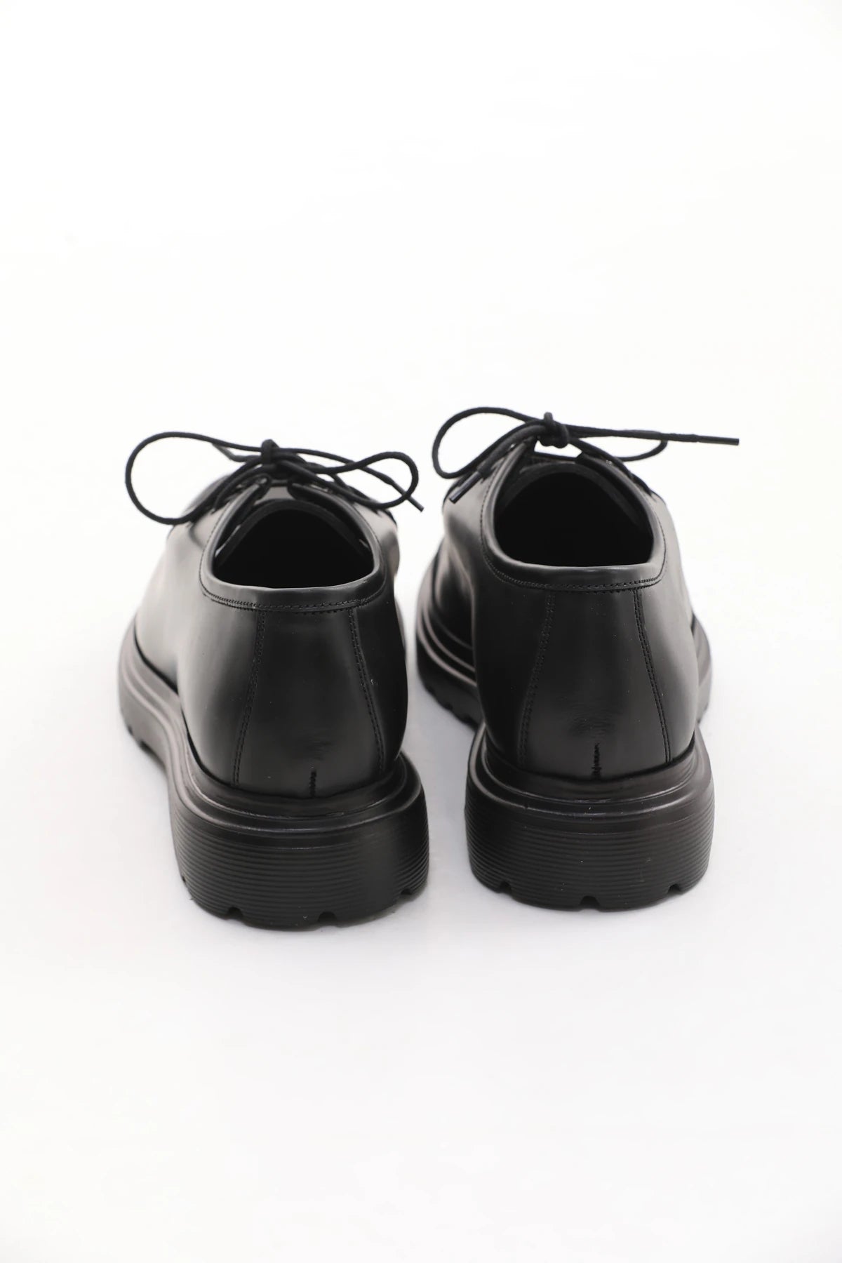 Black Lace Up Casual Shoes