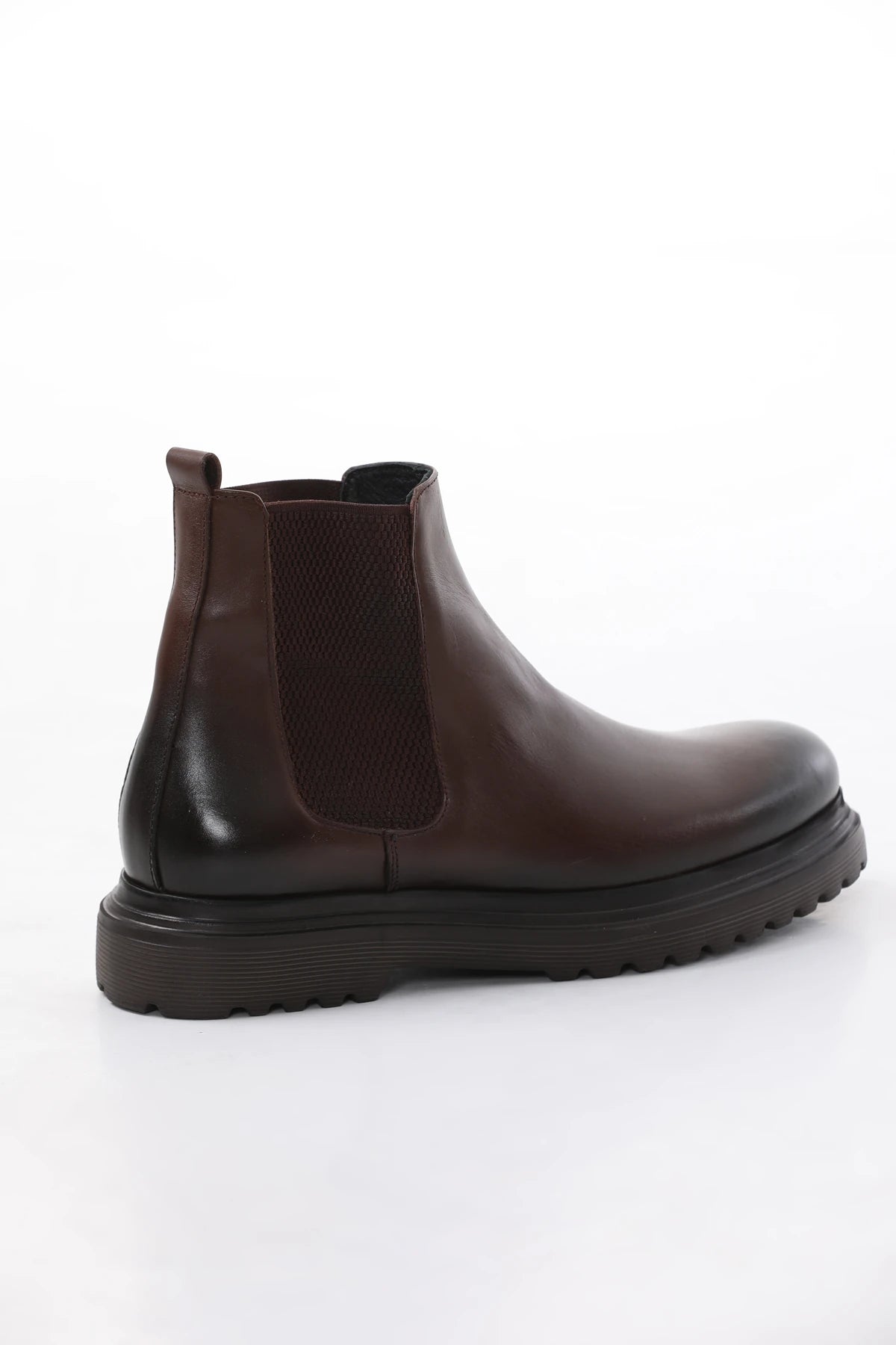 Brown Chunky Eva Chelsea Boots