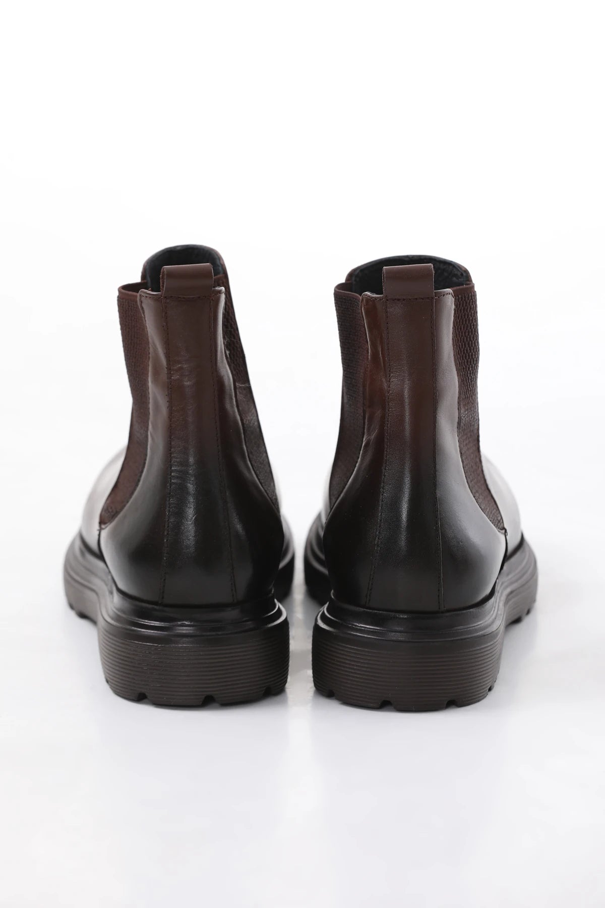 Brown Chunky Eva Chelsea Boots