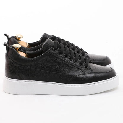 Black Grainy Sneakers