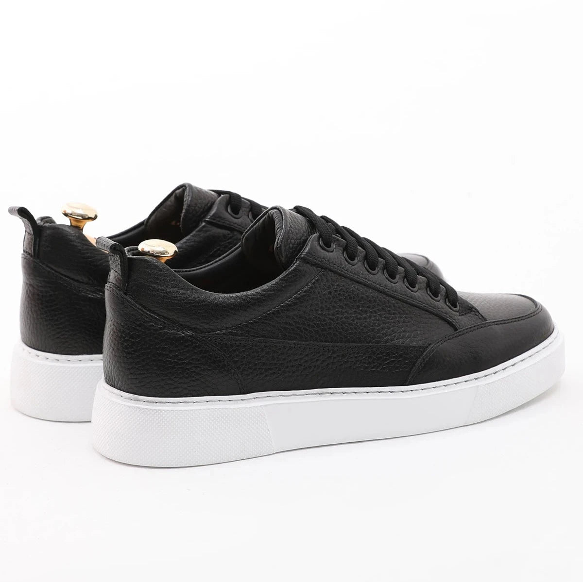 Black Grainy Sneakers