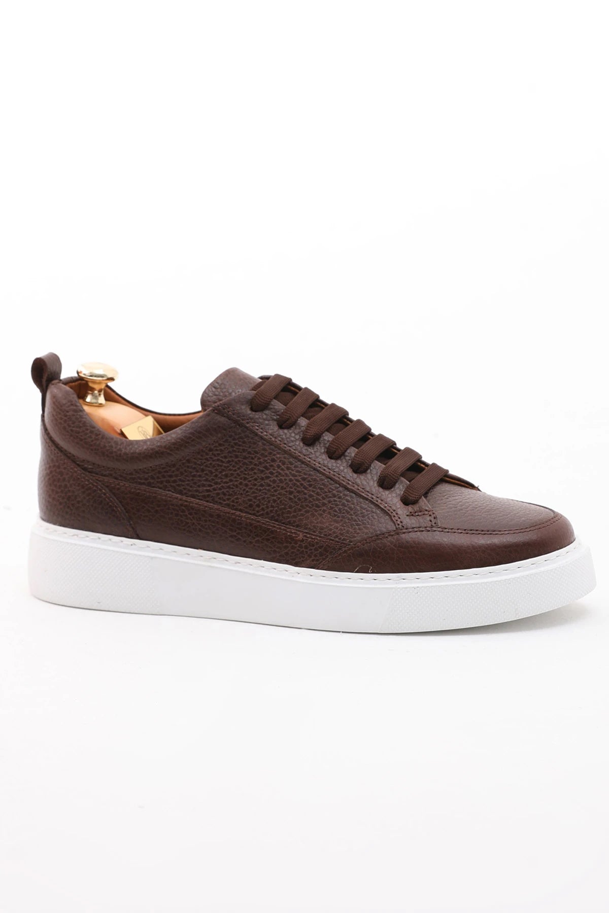 Brown Grainy Sneakers