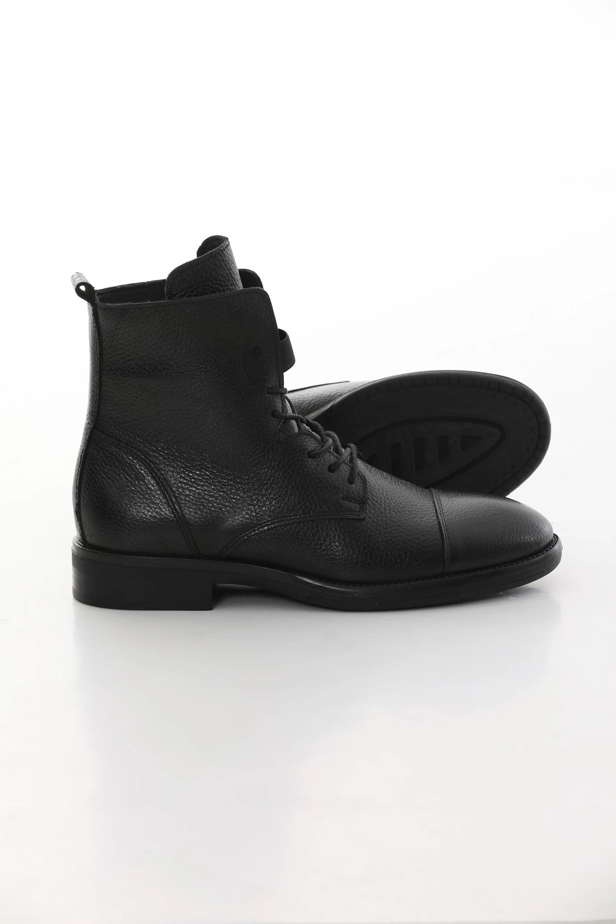 Black Milled Boots