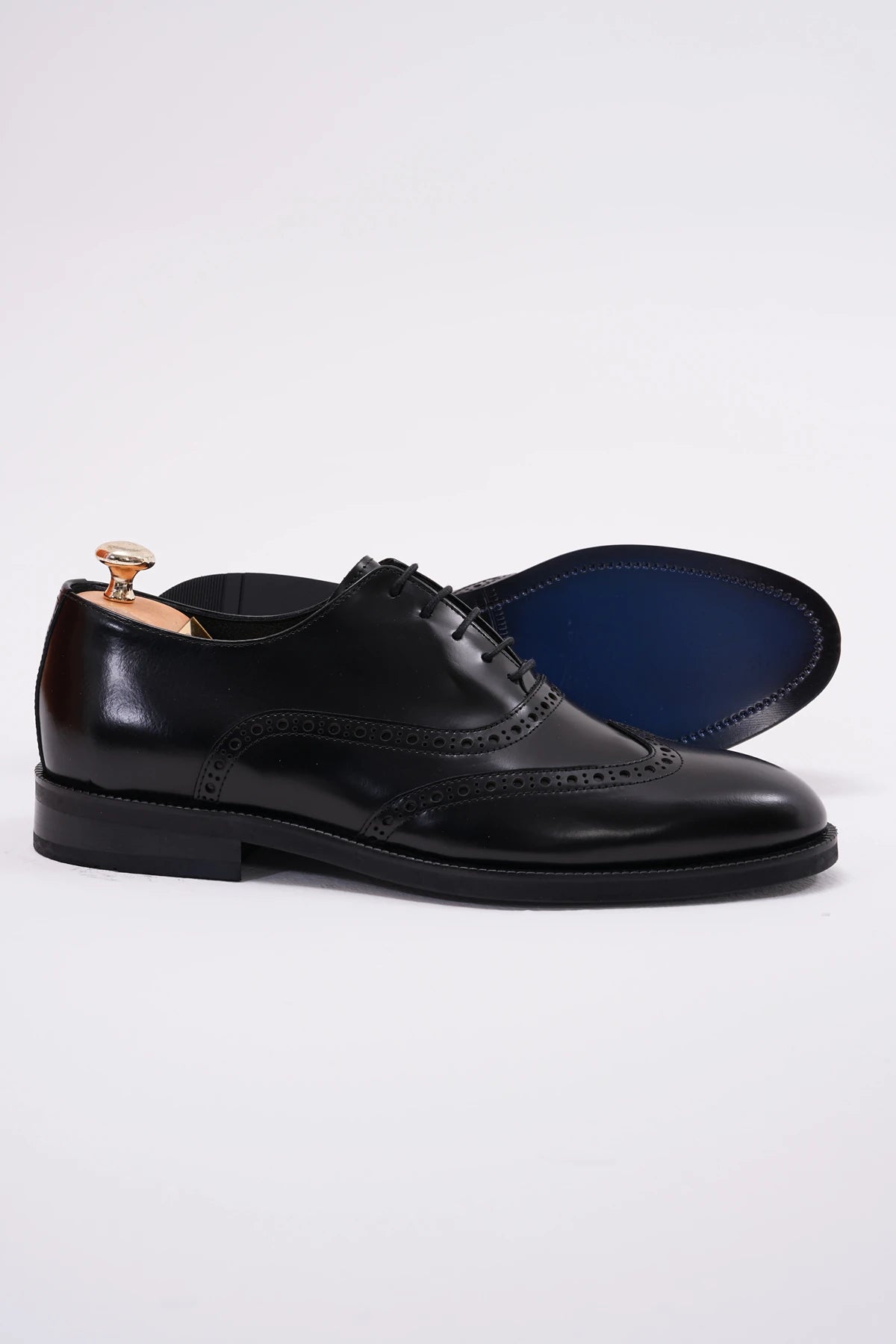 Black Calf Wingtip Oxford