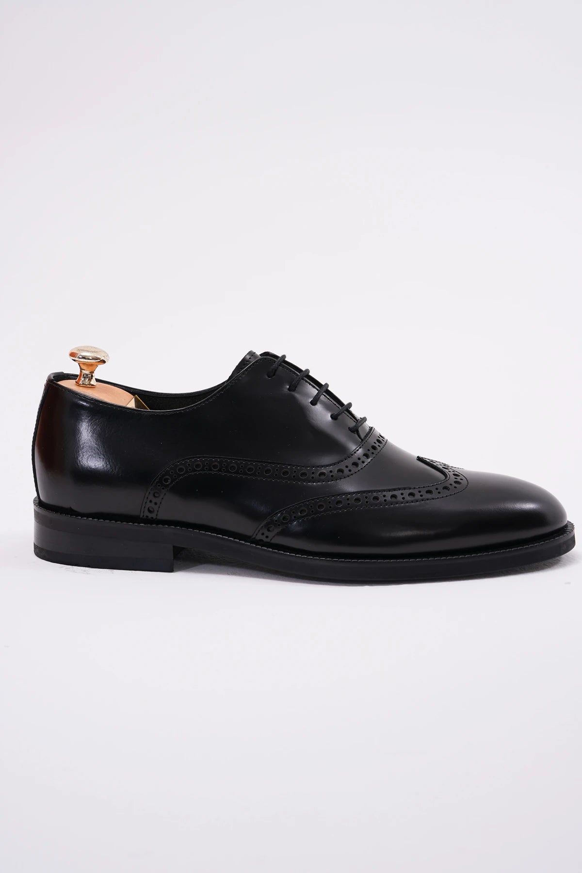 Black Calf Wingtip Oxford